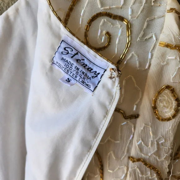 Vintage beaded 80s sequin top - Picture 7 of 7